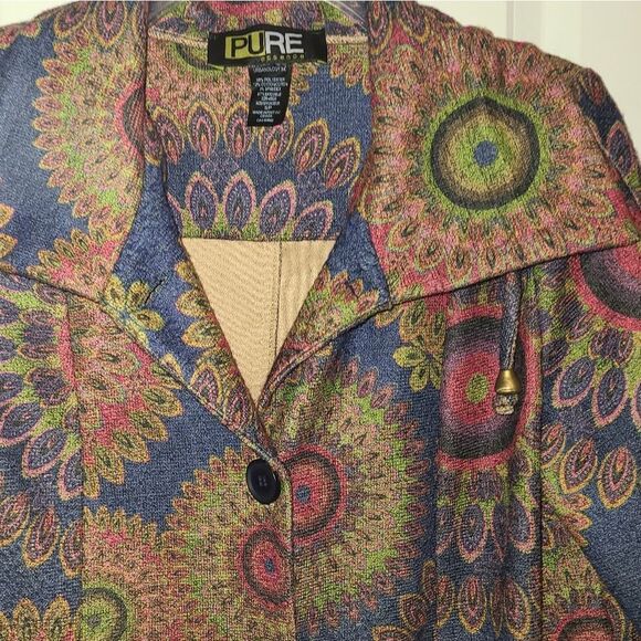 Pure Essence Floral Knit Boho Jacket - Picture 6 of 11